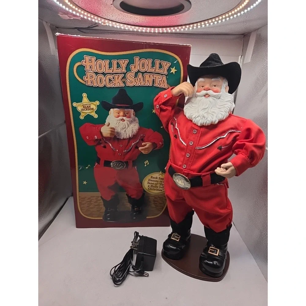 Holly Jolly Rock Santa Singing Hip-Swingin' Santa 1999 Alan Jackson SEE NOTES